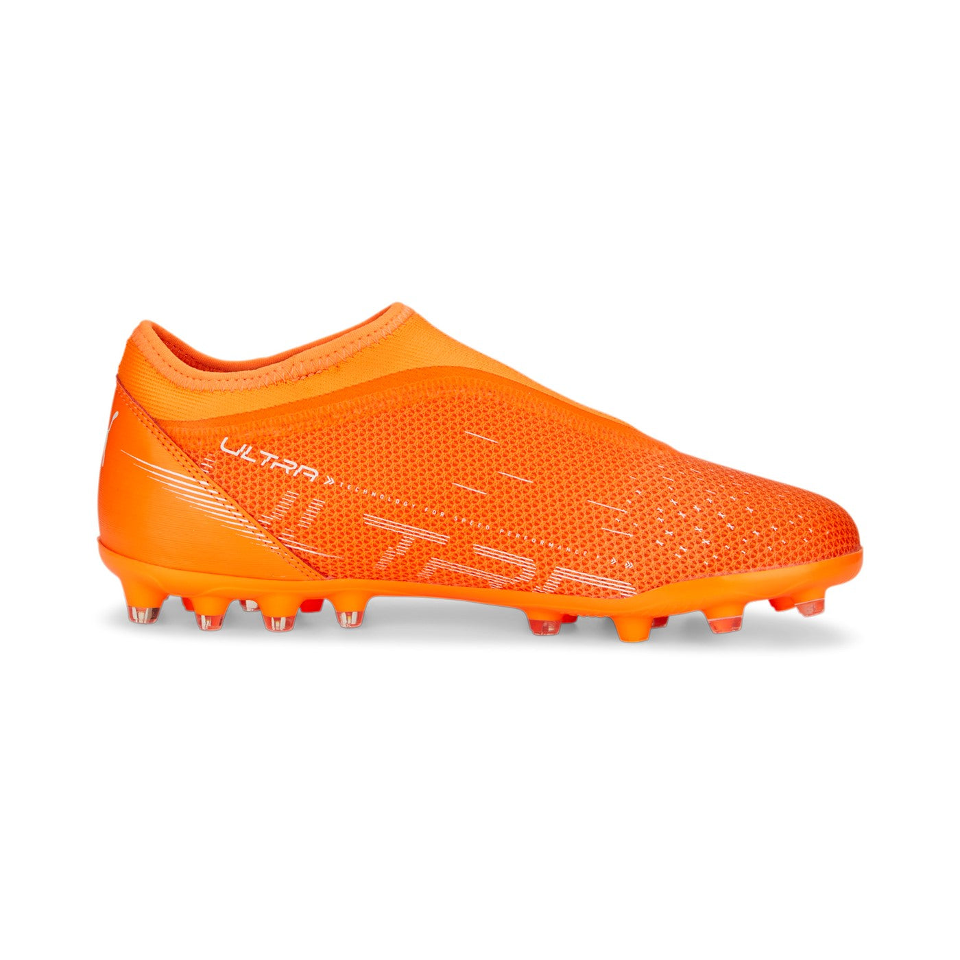 Puma Boy's Football Boot Ultra Match LL MG 107230 01 Orange-White-Blue