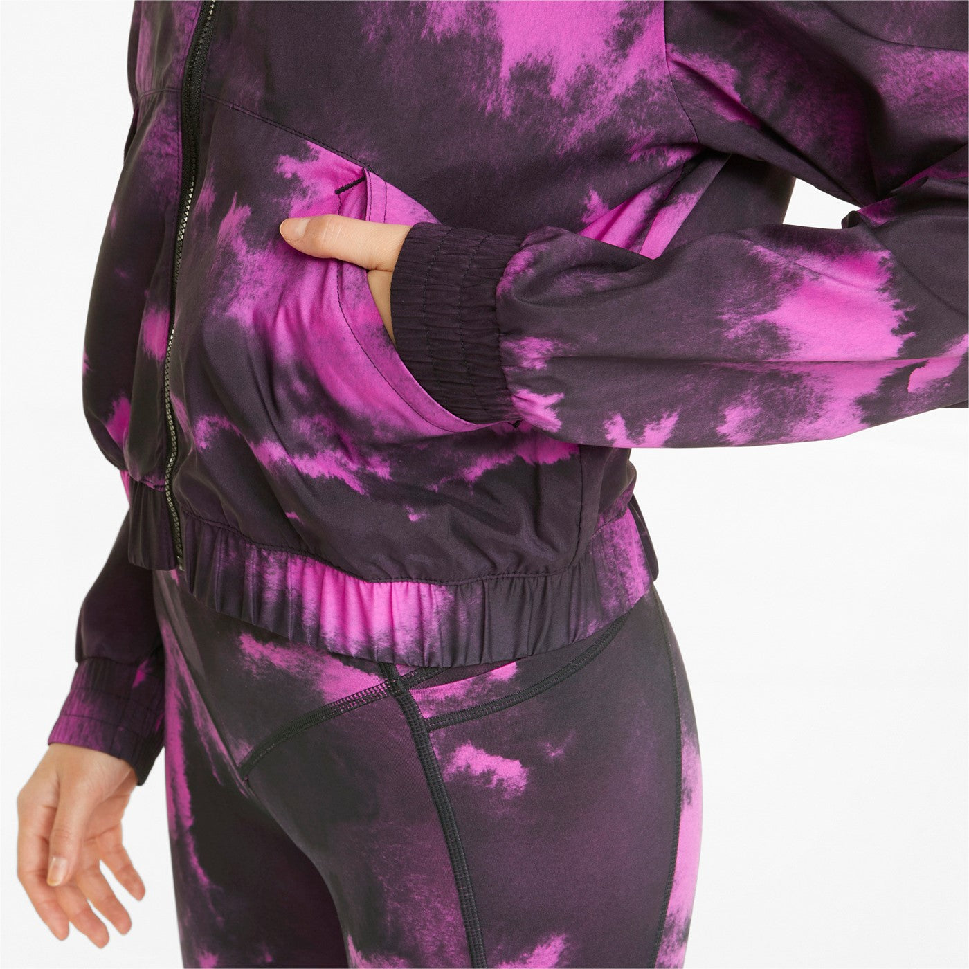 Puma giacca sportiva da donna Train Woven 521621-13 orchidea