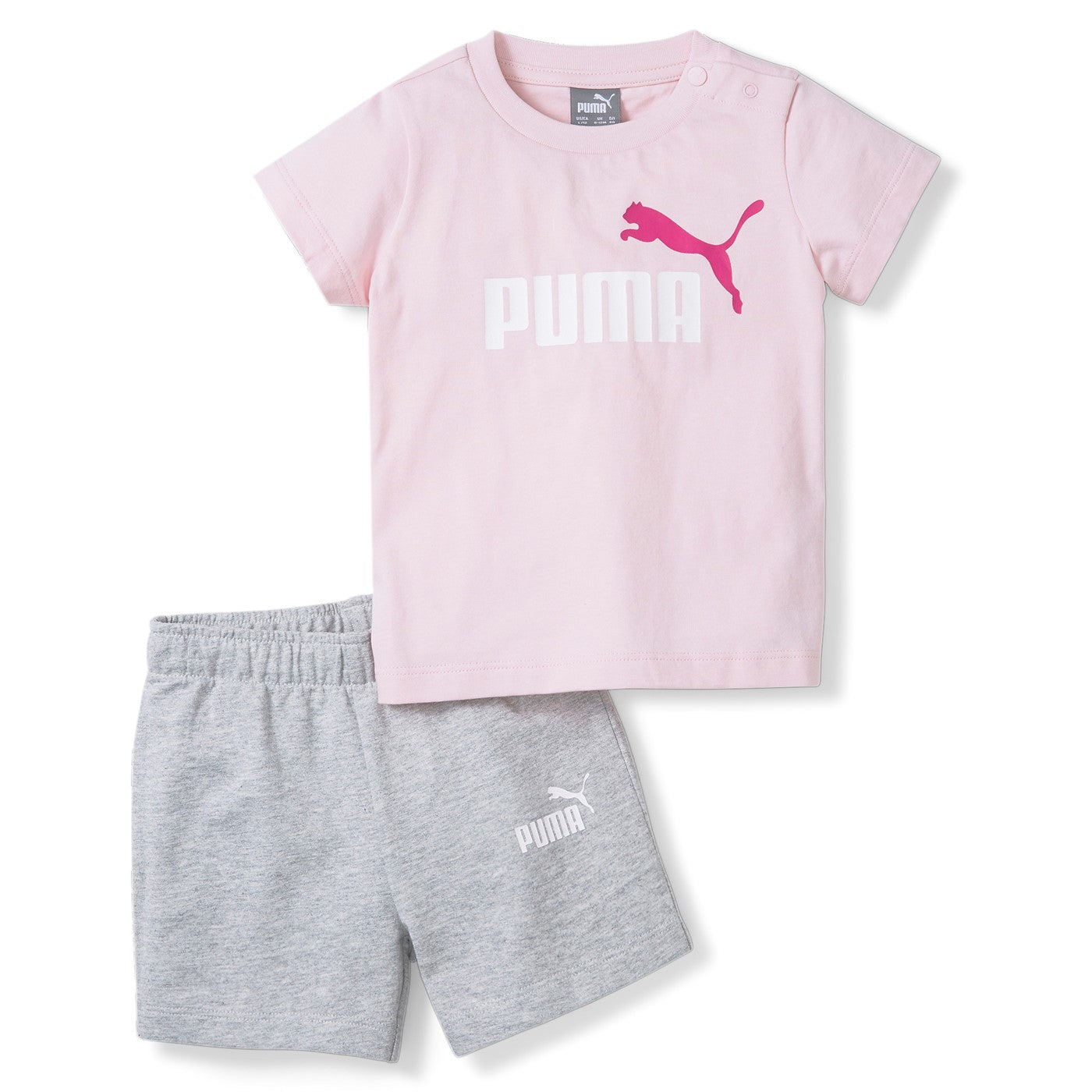 Puma completino da infant Minicats Tee & Shorts Set 845839-16 chalk pink