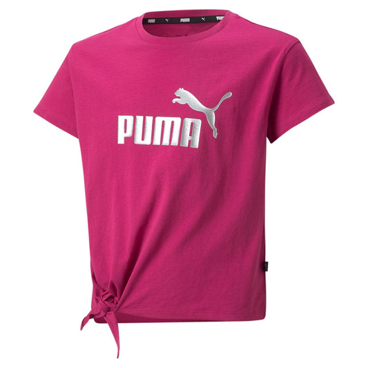 Puma ESS+ Logo Knotted Tee G 846956-14 festival fuchsia
