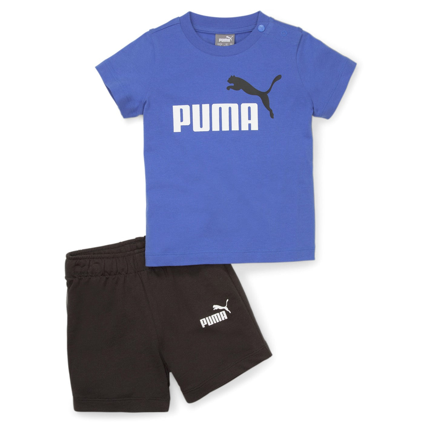 Puma Minicats infant set t-shirt and shorts 845839-92 light blue dark blue