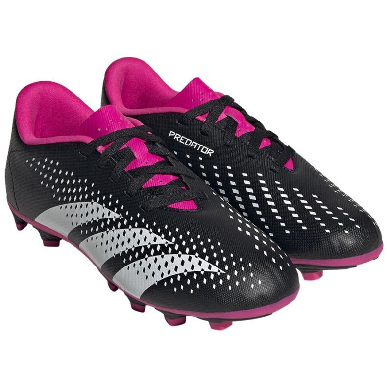 Adidas Boys' Predator Accuracy.4 FxG Soccer Cleats HQ0952 Black White Pink