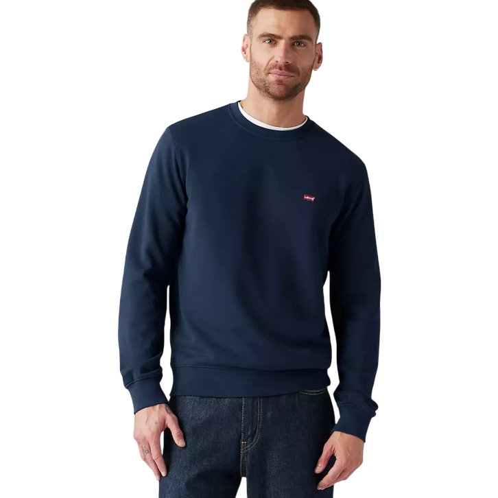 Levi's Housemark Original 359090001 Felpa Girocollo Uomo Blu