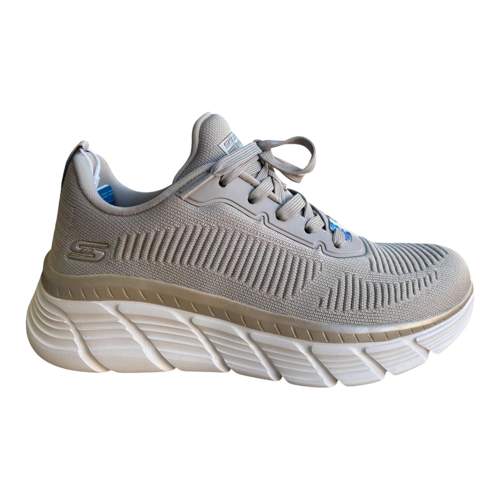 Skechers scarpa da sneakers da donna BOBS Sport B Flex Hi Flying HI 117385/TPGD tortora