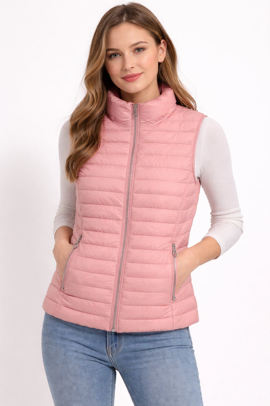 Astrolabio Gilè Donna C16E 797 - Gilet Rosa 100% Poliestere Taglie 42-54